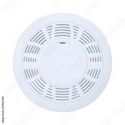 High-Definition Image of a White Smoke Detector