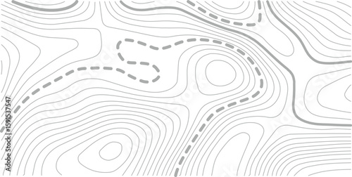 Topographic map background geographic line map with elevation assignments. Modern design with White background with topographic wavy pattern design.paper texture Imitation of a geographical map shades