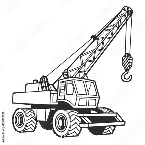 Heavy duty crane lifting hook construction