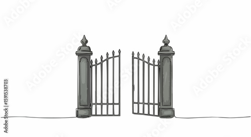 An Open Gate, Symbolizing New Beginnings and Opportunities