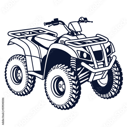 Four Wheeled All Terrain Vehicle quad bike transport