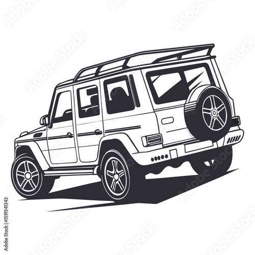 Luxury convertible S U V side view vehicle