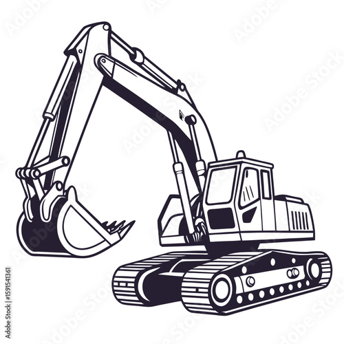 Heavy excavator construction machine digger heavy machinery
