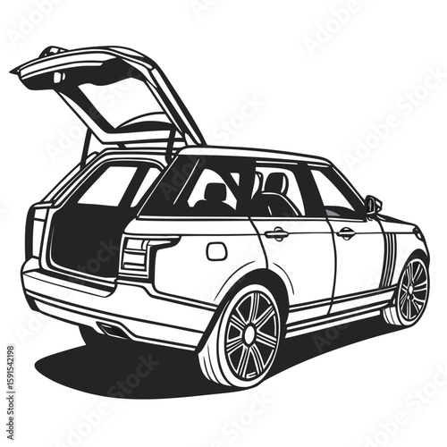 Luxury S U V with Open Hatch luxury suv convertible