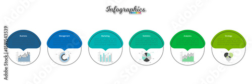 Infographic timeline template can be used for chart, diagram, web design, presentation, advertising, history