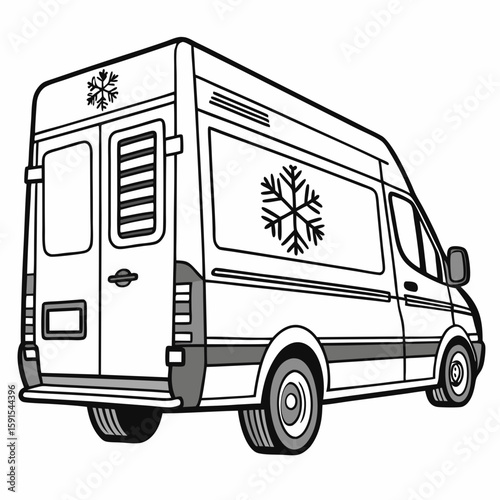 Refrigerated Van cargo truck