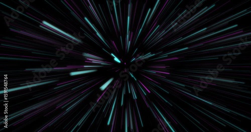 Space Travel in Outer Space Science Fiction Concept