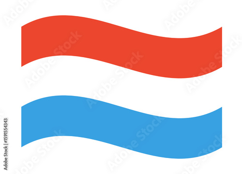 Free Download Beautiful Design of Waving Luxembourg National Flag - GFXLoad