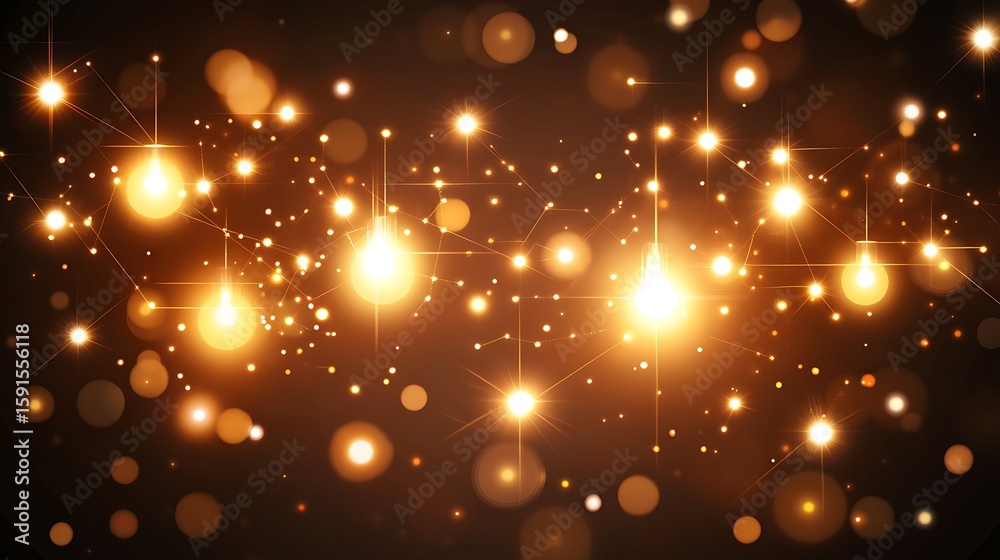 Obraz premium Golden sparkle background