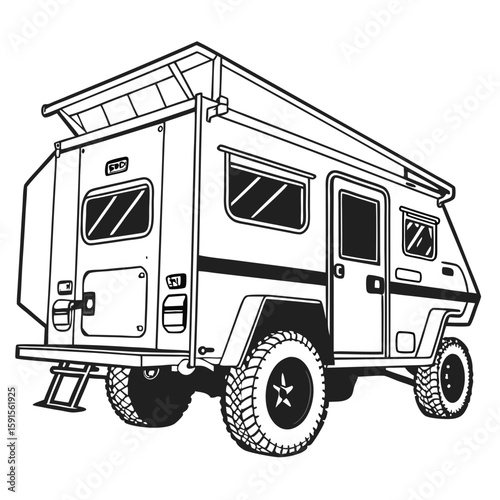 Rugged off road camper trailer adventure travel outdoor