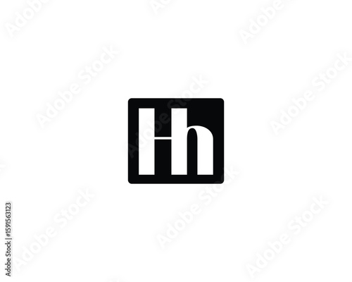 creative letter Hh logo design template