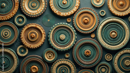 Organic Rhythmic Circle Pattern