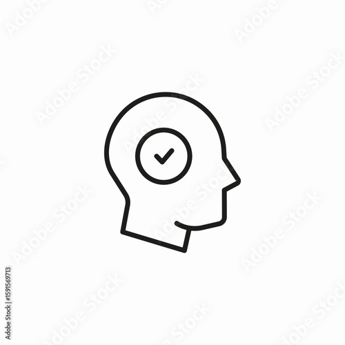 correct thought approved icon sign vector