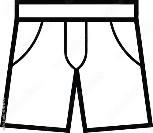 summer shorts pant icon vector illustration