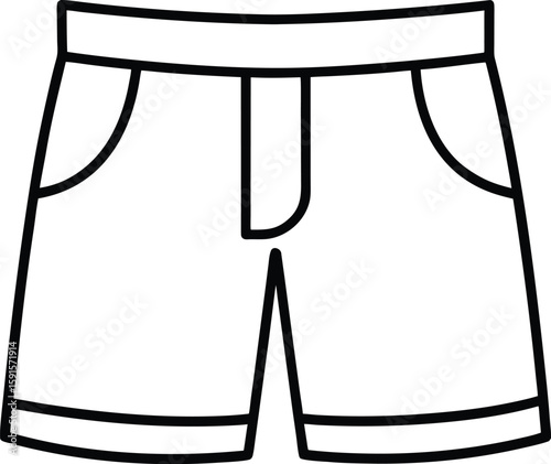 summer shorts pant icon vector illustration