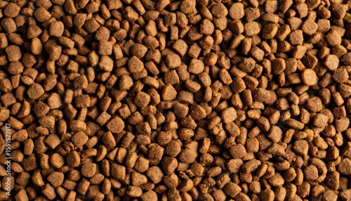 Close-up of dog food kibble