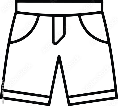 summer shorts pant icon vector illustration