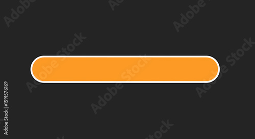 Orange rounded rectangle shape on dark background