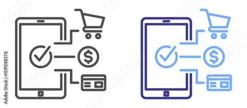 Electronic Transaction icon color