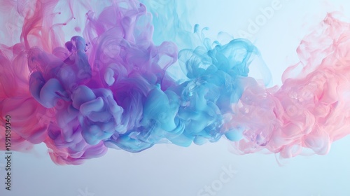 Pastel Ink Swirl in Water – Soft Dreamy Abstract Texture