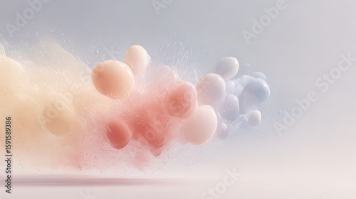 Modern Digital Abstraction – Floating Blobs and Fluid 3D Shapes