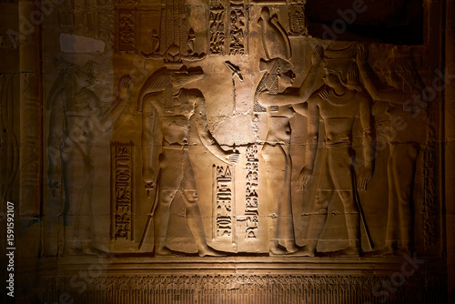 Hieroglyphs, Temple of Kom Ombo, Egypt