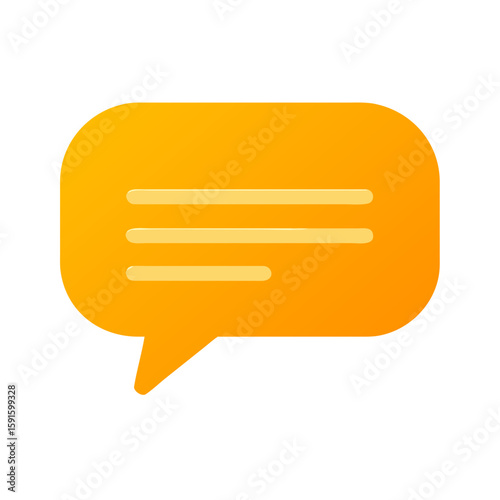 Modern Business Color Chat Bubble Icon