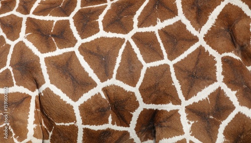 Close-up giraffe skin pattern