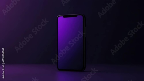 Smartphone mobile device technology screen purple gradient digital modern communication electronic gadget wireless connectivity touchscreen display portable internet application interface innovation