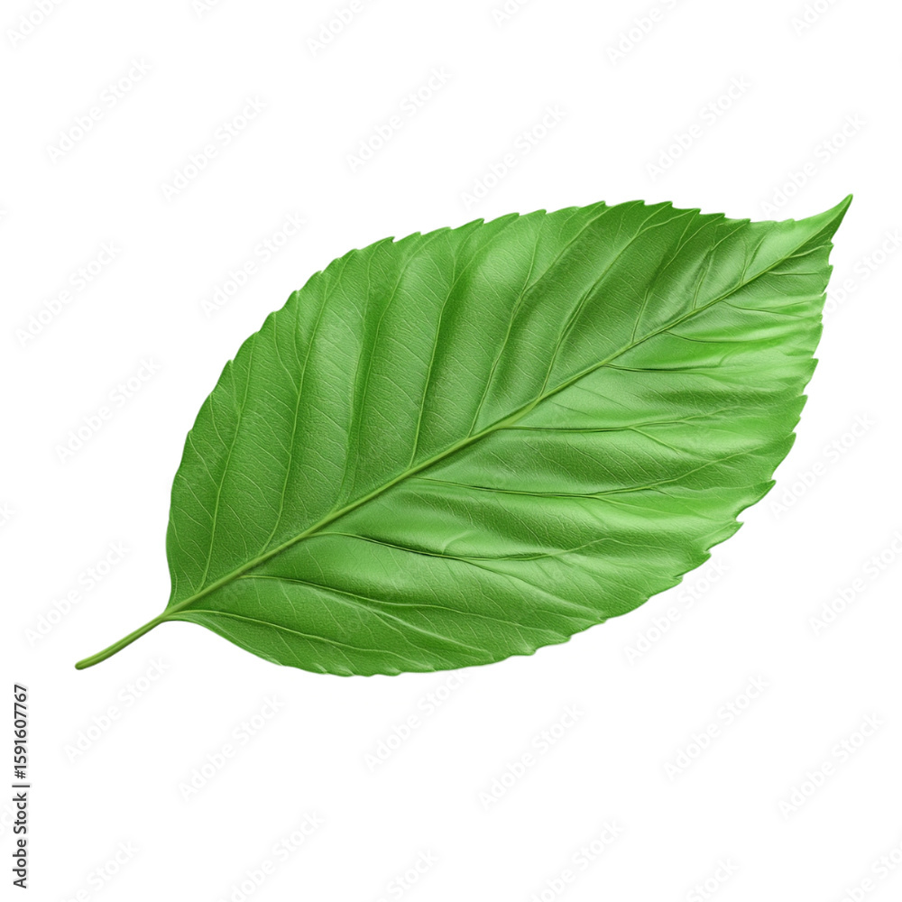 Fototapeta premium Green leaf isolated clipart