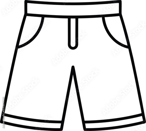 shorts pant icon vector silhouette illustration