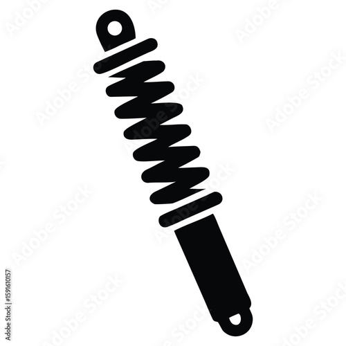 Shock Absorber Icon Automotive Suspension Repair Part Illustration