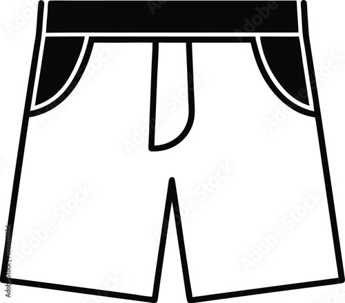 shorts pant icon vector silhouette illustration