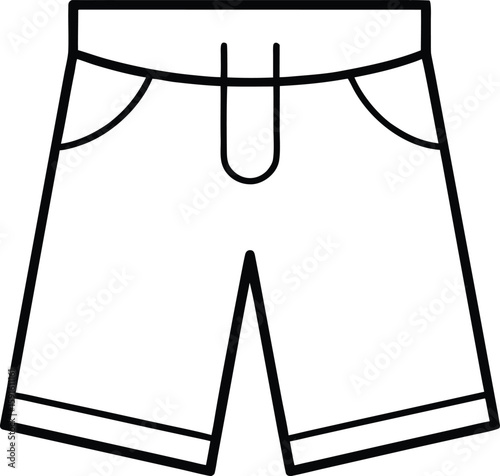 shorts pant icon vector silhouette illustration
