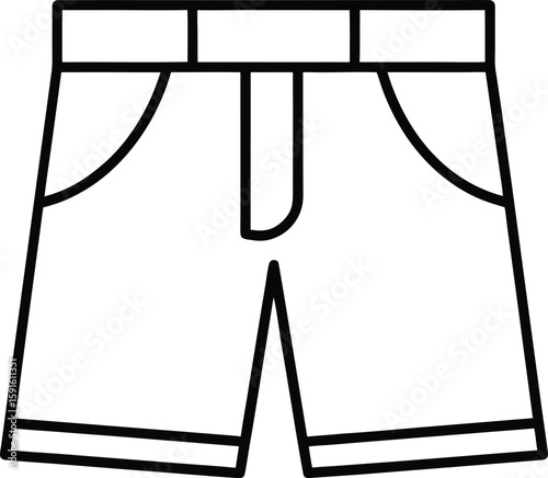 shorts pant icon vector silhouette illustration