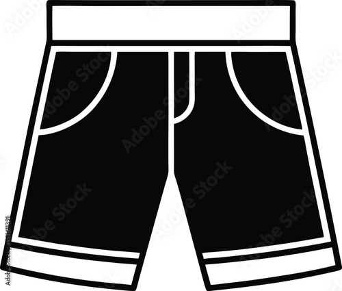 shorts pant icon vector silhouette illustration
