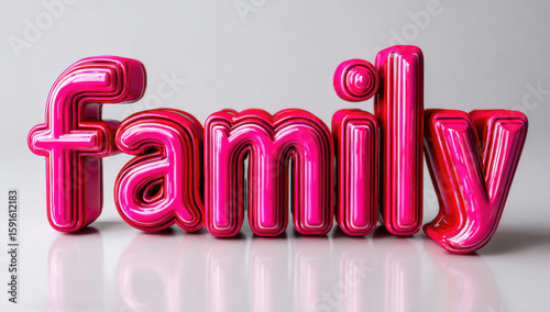 family text on white background