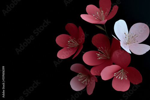 Handcrafted Petals in Dimensional Contrast