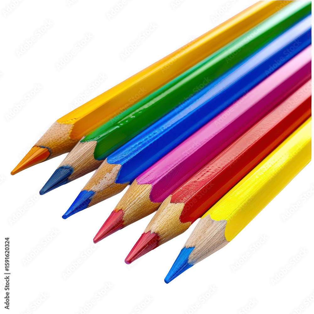 Close-up of colorful pencils (6) Close-up of colorful pencils (6)