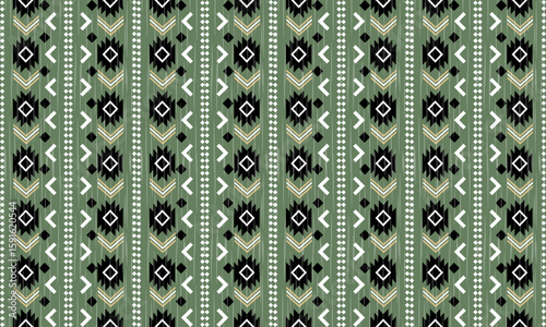 Navajo tribal vector seamless pattern. Native American ornament. Ethnic South Western decor style. Boho geometric ornament. Vector seamless pattern. Mexican blanket, rug. Woven carpet illustration