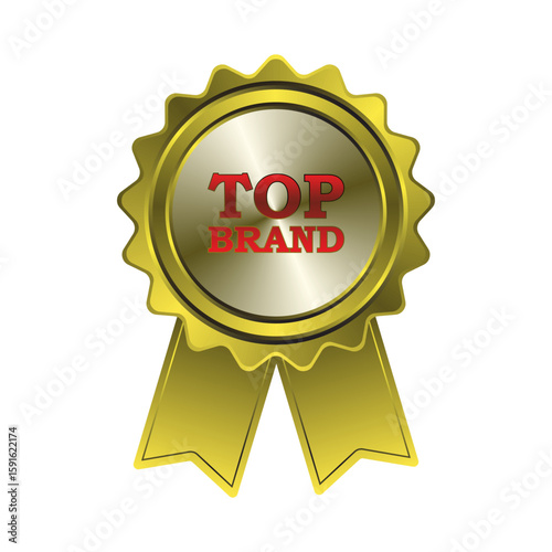 best choice label with ribbon