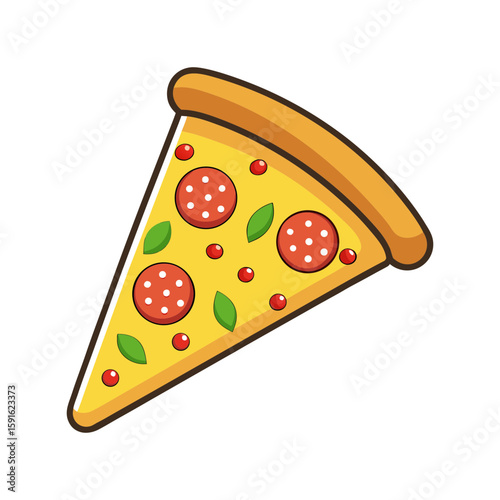 pizza isolated on white background