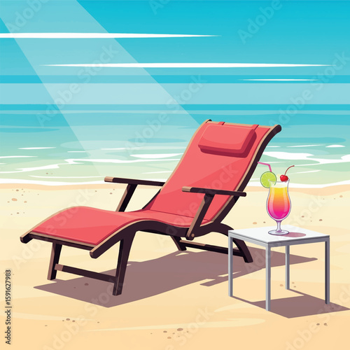beach, vacation, summer, sea, travel, rest, cocktail, drawing, illustration, vector, holiday, tropical, sun, relax, set, tourism, palm, ocean, sketch, relaxation, design, umbrella, graphic, swimsuit, 