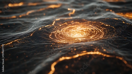 Abstract swirling texture, vibrant energy