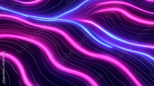 Abstract neon wavy lines (16)
