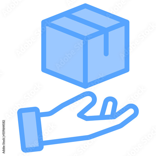 Product Delivery Blue Icon