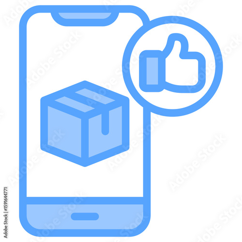 Product Reviews Blue Icon