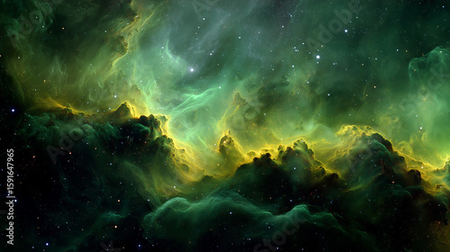 Northern lights in the sky