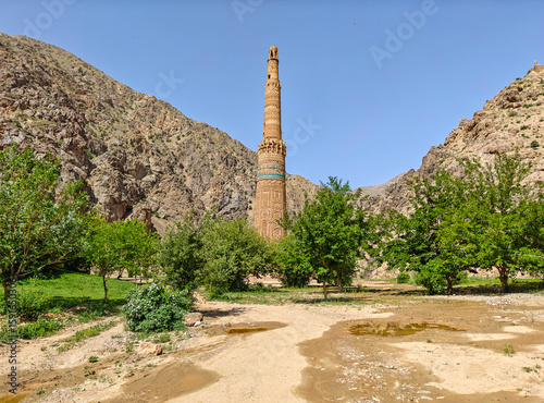 Jam, Afghanistan - one of the most mystical attractions in Afghanistan, the Minaret of Jam stands isolated in a remote and nearly inaccessible valley of the Shahrak District