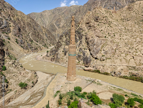 Jam, Afghanistan - one of the most mystical attractions in Afghanistan, the Minaret of Jam stands isolated in a remote and nearly inaccessible valley of the Shahrak District